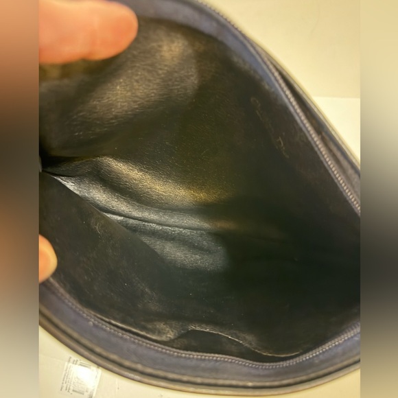 Dior Vintage Canvas Logo and Blue Leather Bag EUC Including 2 Pouches - Picture 9 of 15